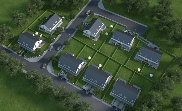 Osiedle budynków dwulokalowych - zdjęcie 3